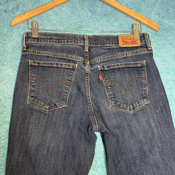 Levi's 505 Jeans Women's Size 28x30 Blue Denim Mid Rise Straight Leg - Picture 4 of 14